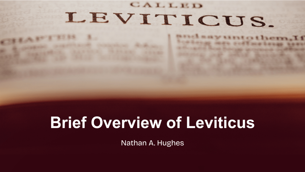 Brief Overview of&nbsp;Leviticus