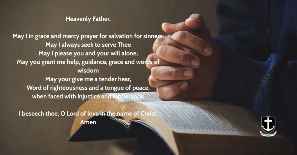 A Prayer For&nbsp;Today