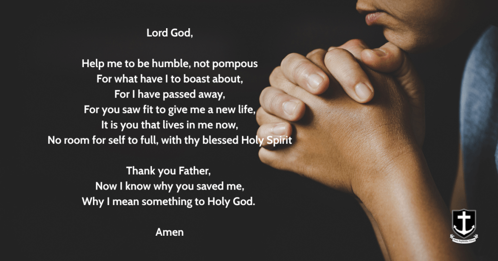 Help me to be&nbsp;humble